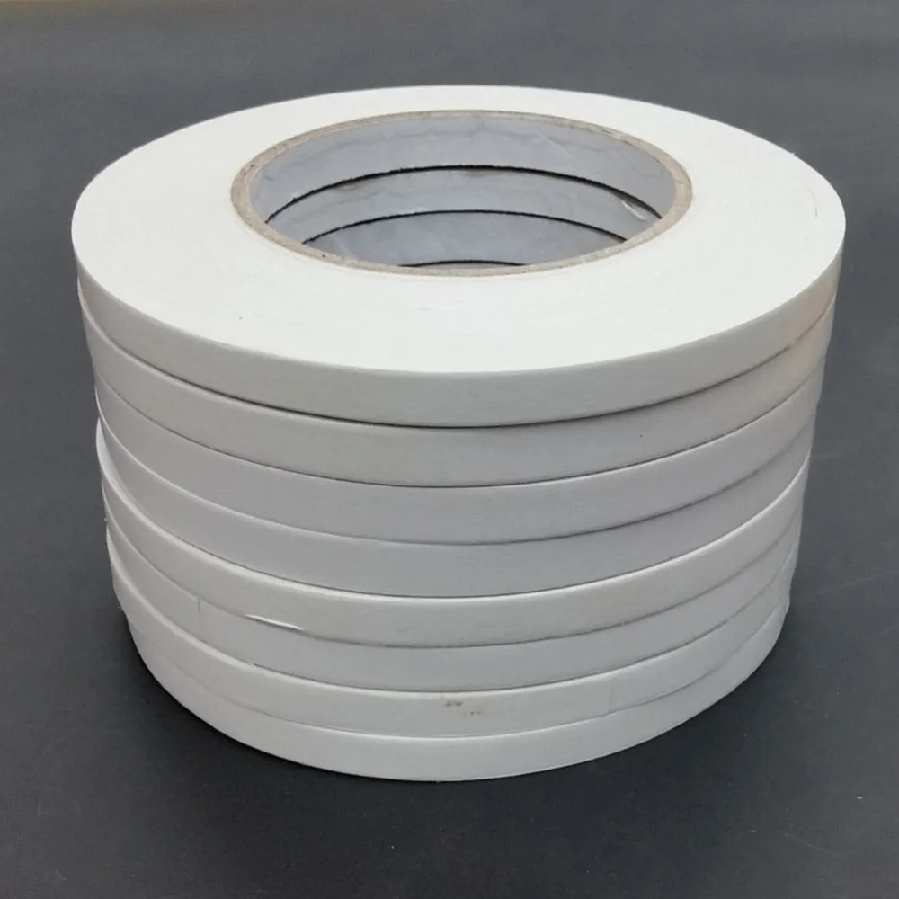 10Pcs 1.2x800cm Double-Sided Adhesive Tape Arts Crafts