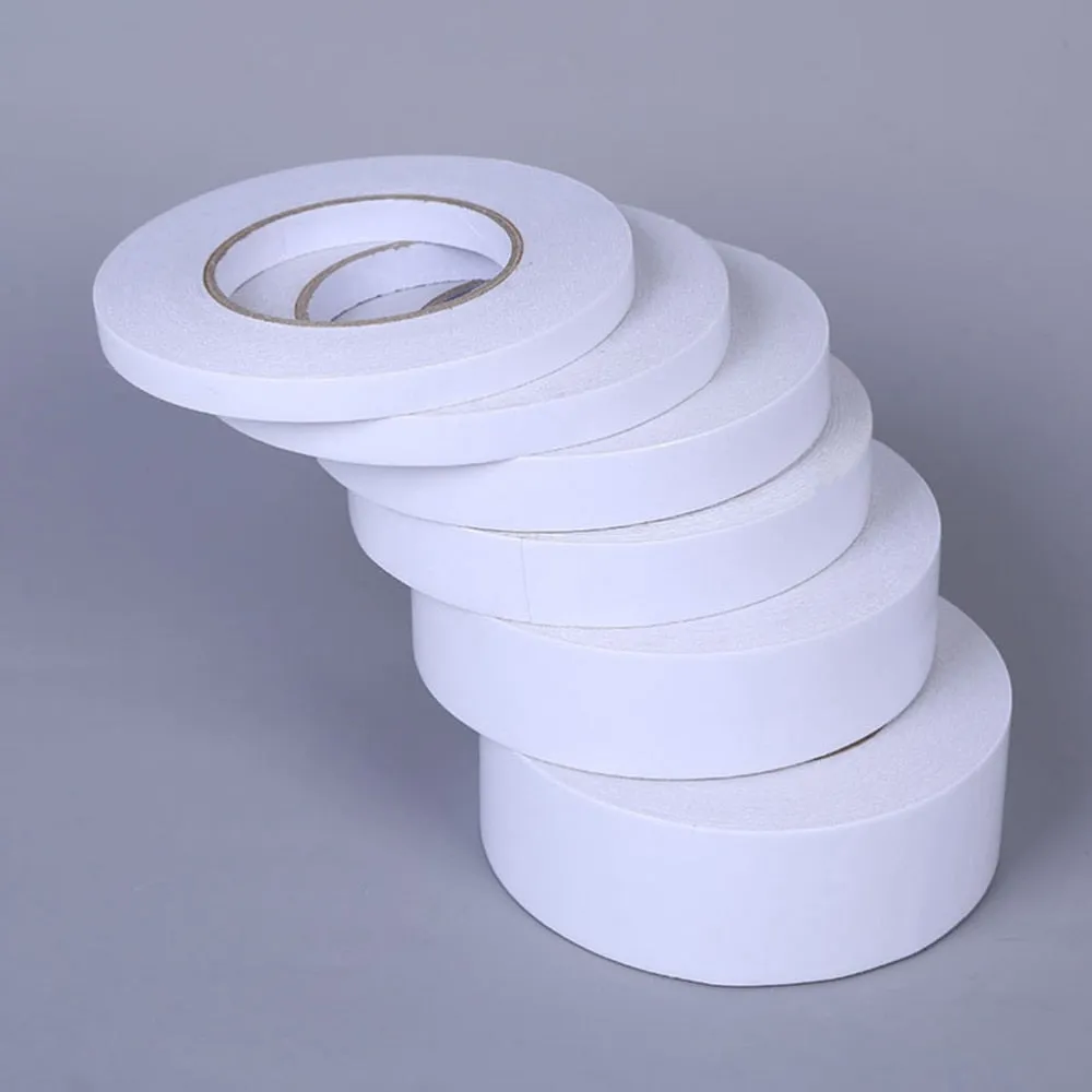 10Pcs 1.2x800cm Double-Sided Adhesive Tape Arts Crafts