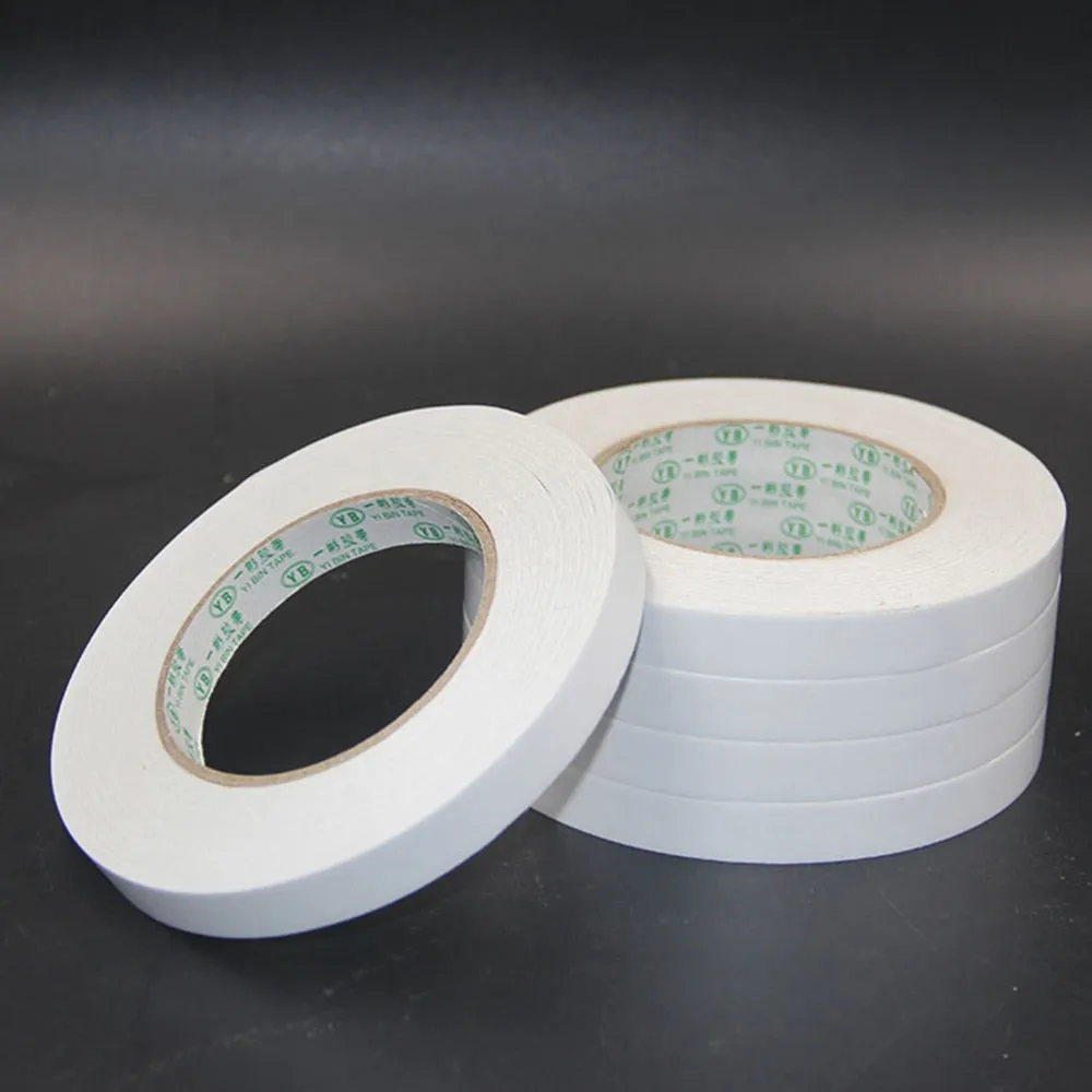 10Pcs 1.2x800cm Double-Sided Adhesive Tape Arts Crafts