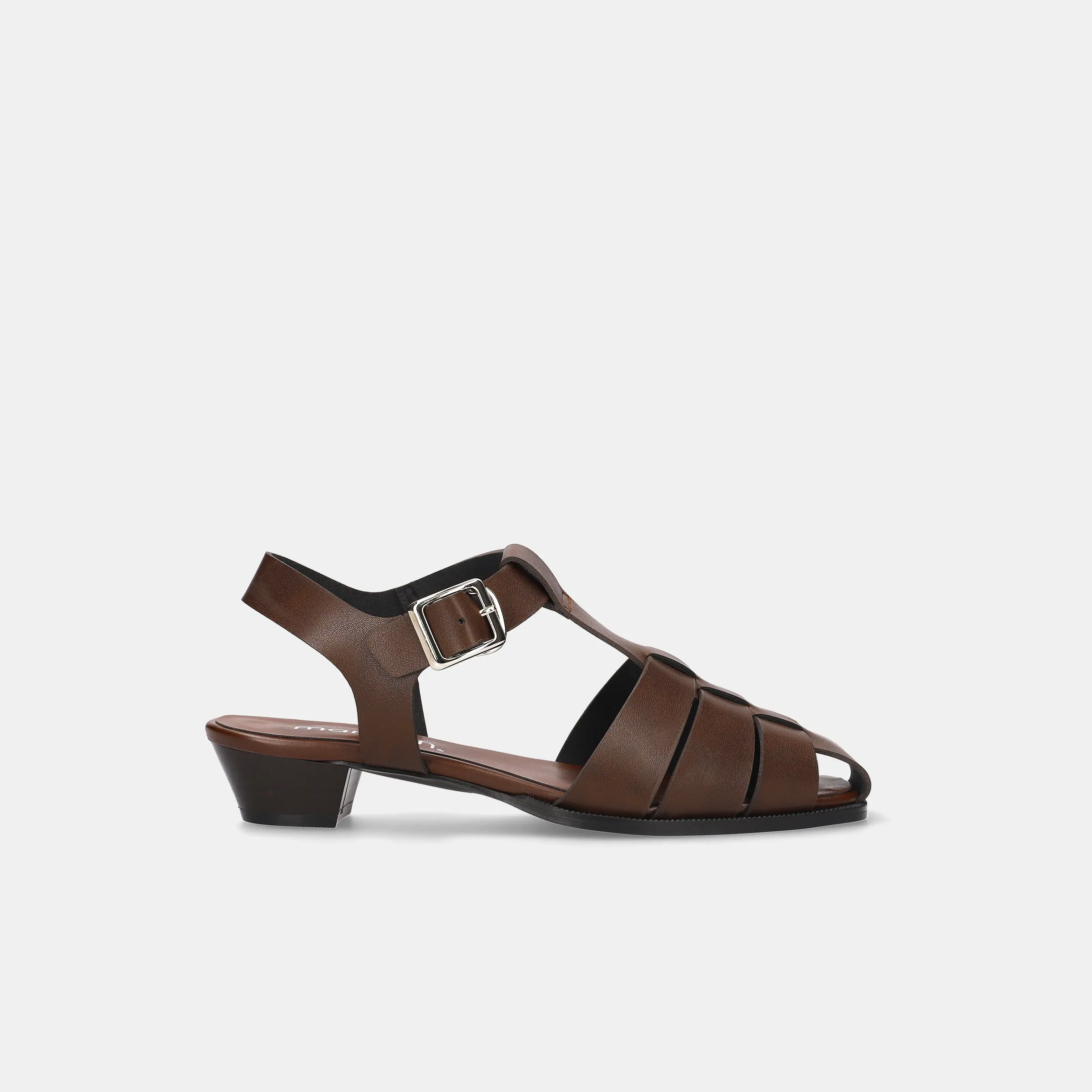 15% OFF: Gurkha Sandals 3cm Heel (3398) Dark Brown