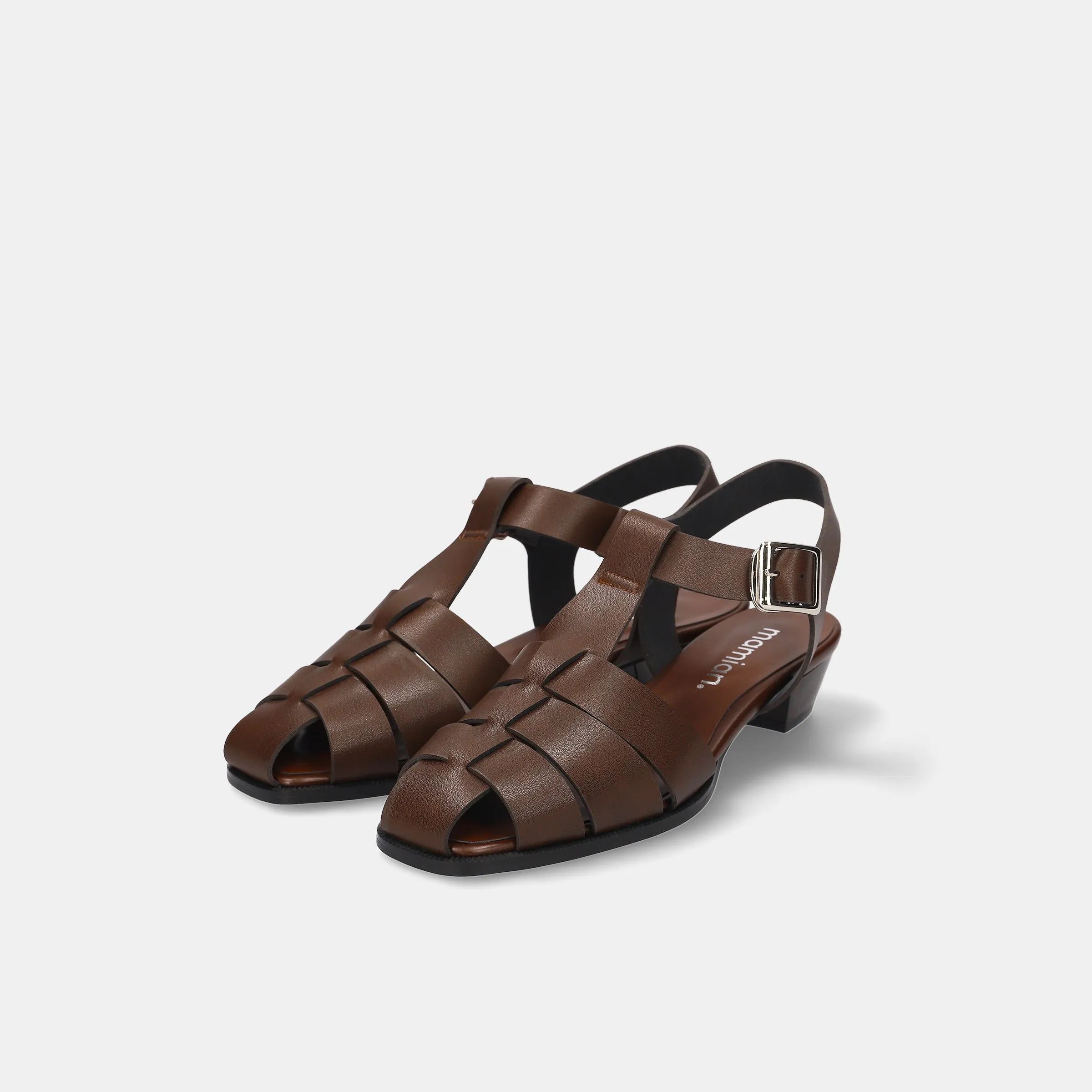 15% OFF: Gurkha Sandals 3cm Heel (3398) Dark Brown
