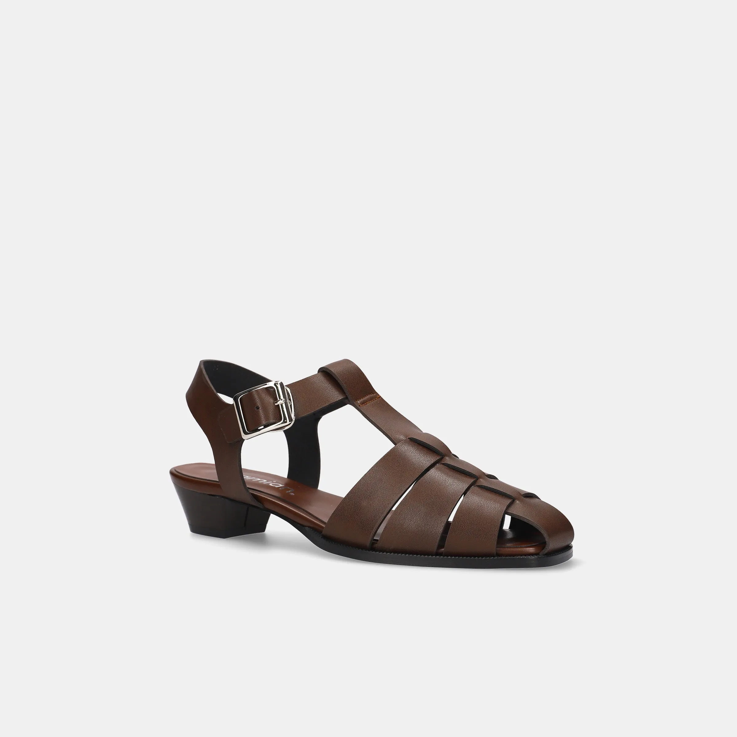15% OFF: Gurkha Sandals 3cm Heel (3398) Dark Brown