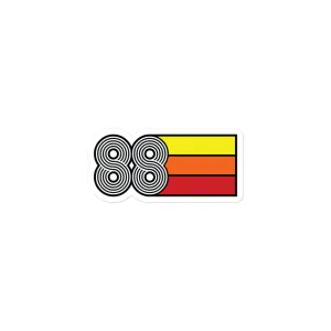 88 - 1988 Retro Tri- Line Decal Decoration Bubble-free Vinyl stickers