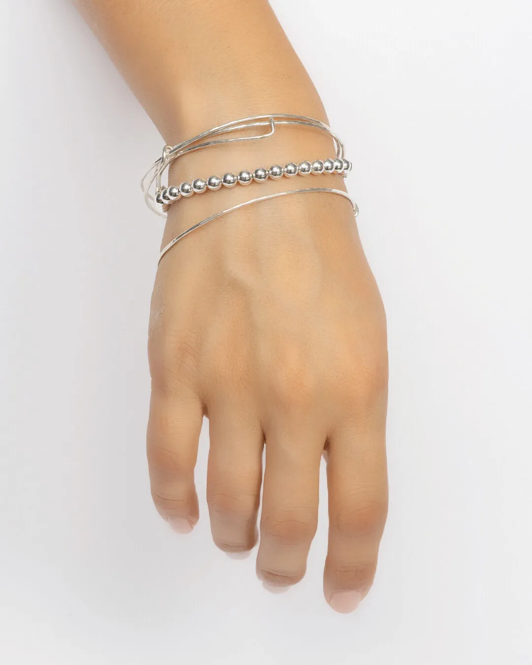 Adjustable Bangle, Sterling Silver