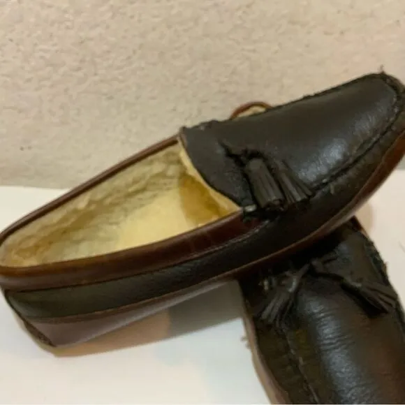 Allen Edmonds Leather Tassel Wolcott House Slippers size 11