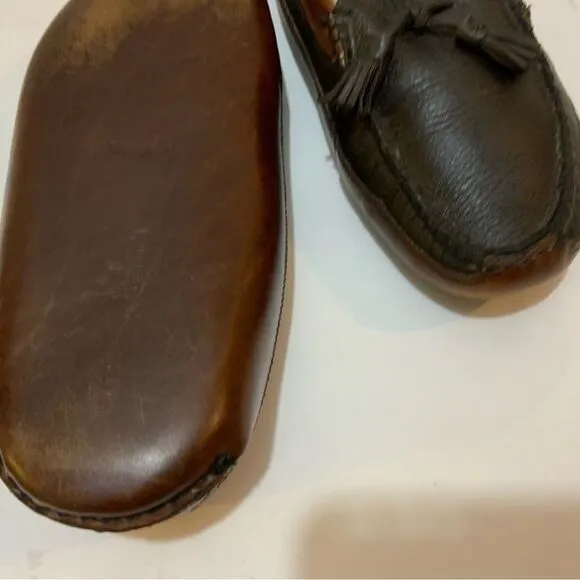Allen Edmonds Leather Tassel Wolcott House Slippers size 11