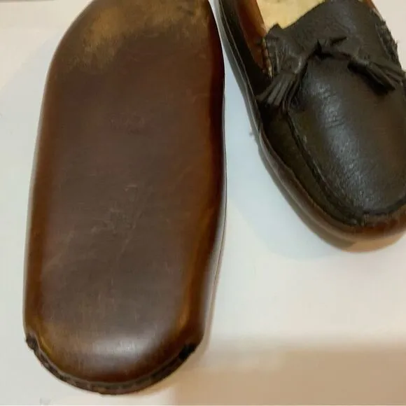 Allen Edmonds Leather Tassel Wolcott House Slippers size 11