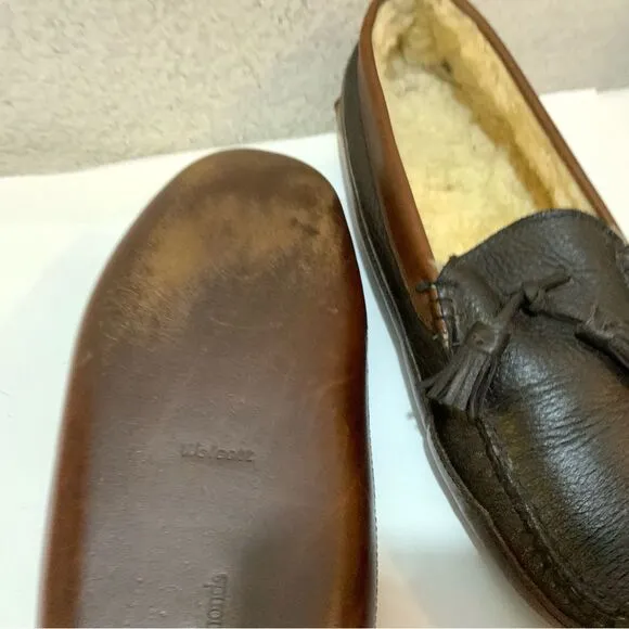 Allen Edmonds Leather Tassel Wolcott House Slippers size 11