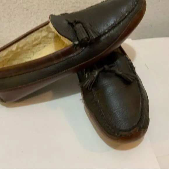 Allen Edmonds Leather Tassel Wolcott House Slippers size 11