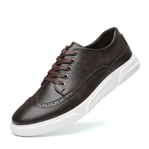 ALPHA BROGUE LEATHER SNEAKER