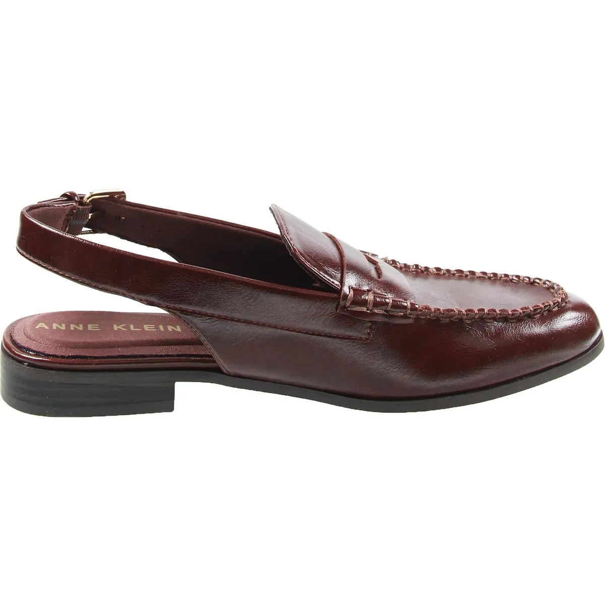 Anne Klein Womens Adjustable Patent Loafers
