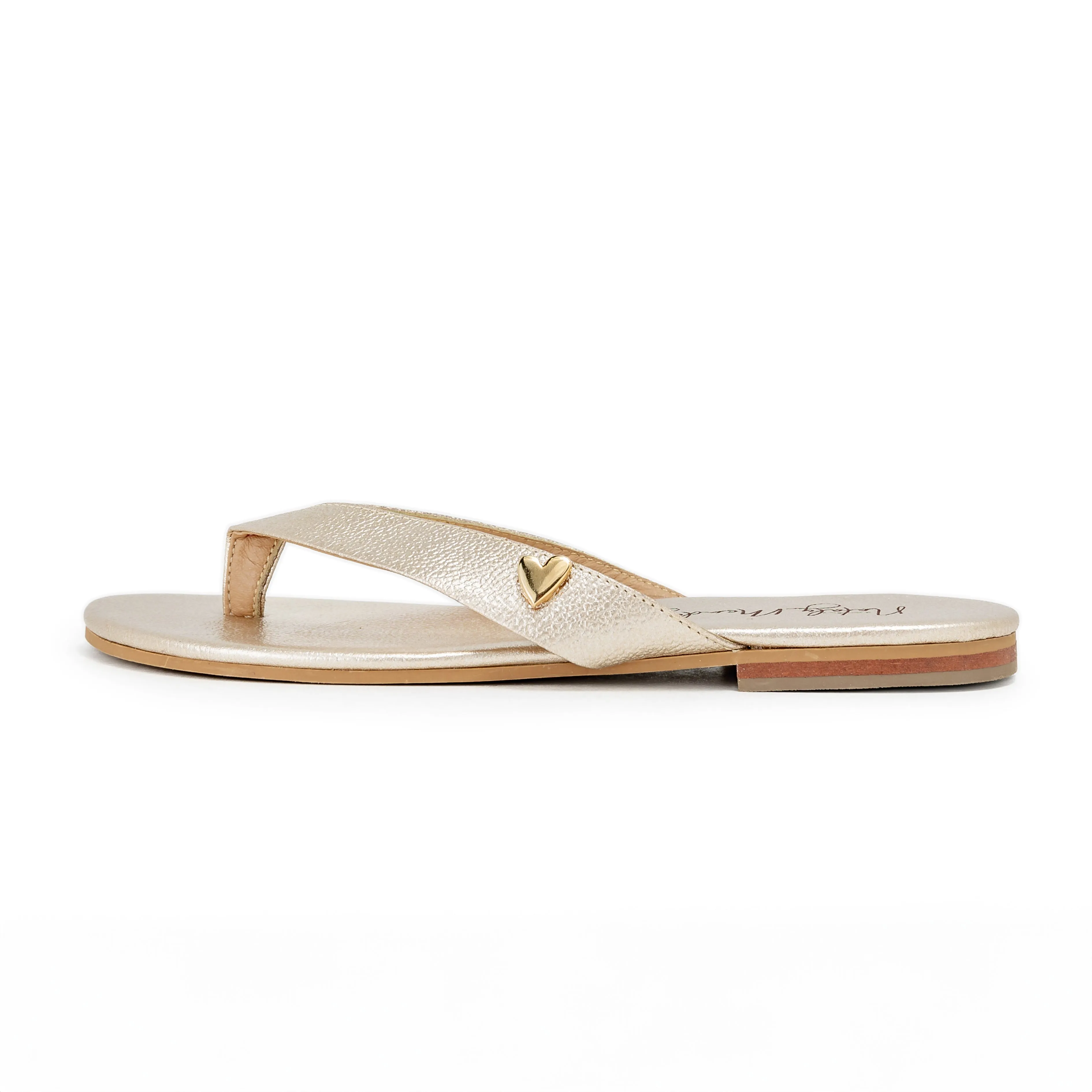 Antonella Flats Sandals - Gold