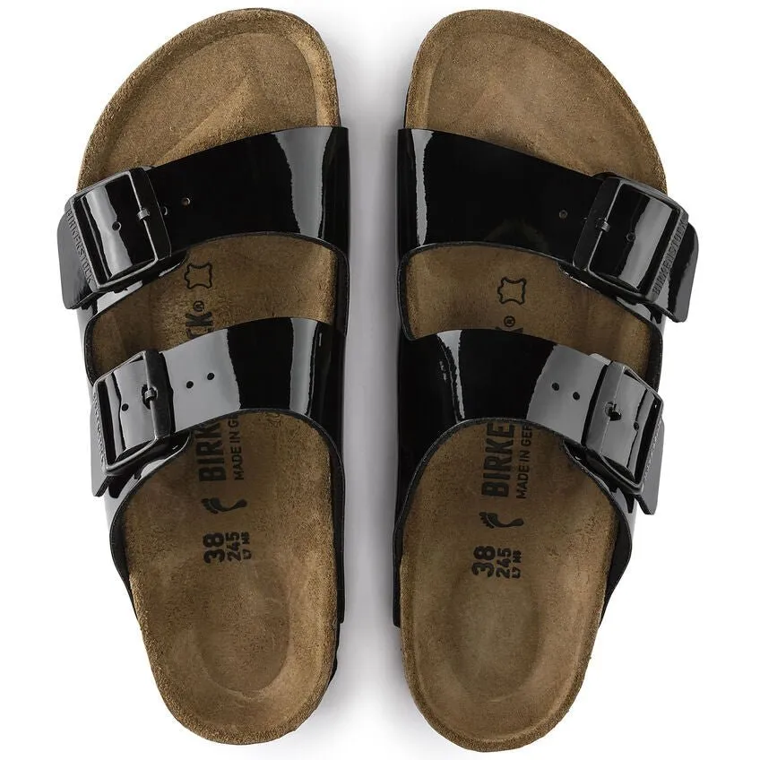 'Arizona BS' women's slide sandal - black patent