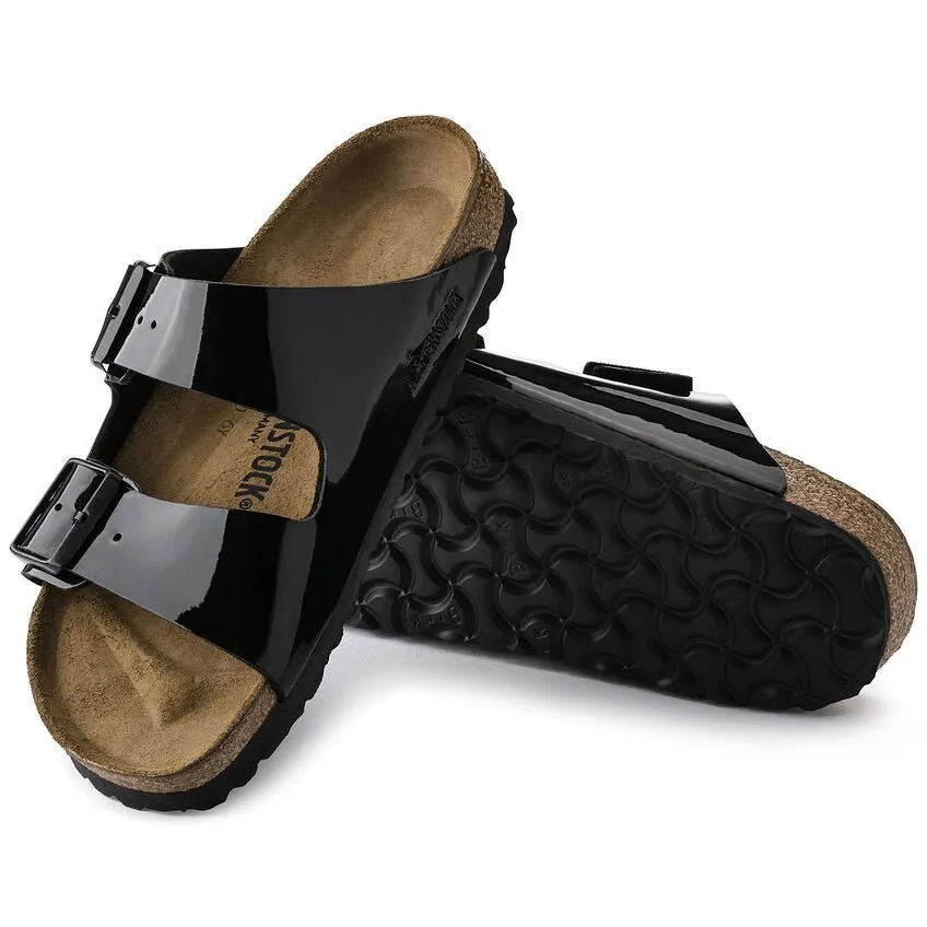 'Arizona BS' women's slide sandal - black patent