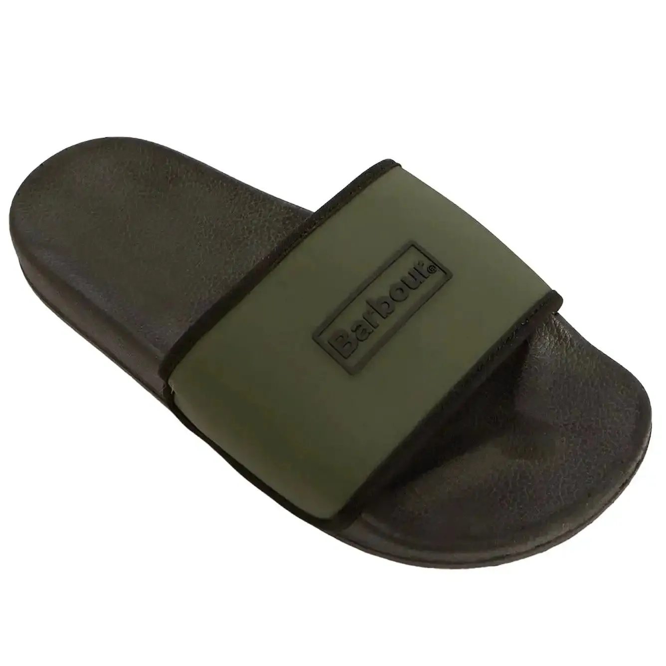 Barbour Mens Creswell Sliders Uniform Green