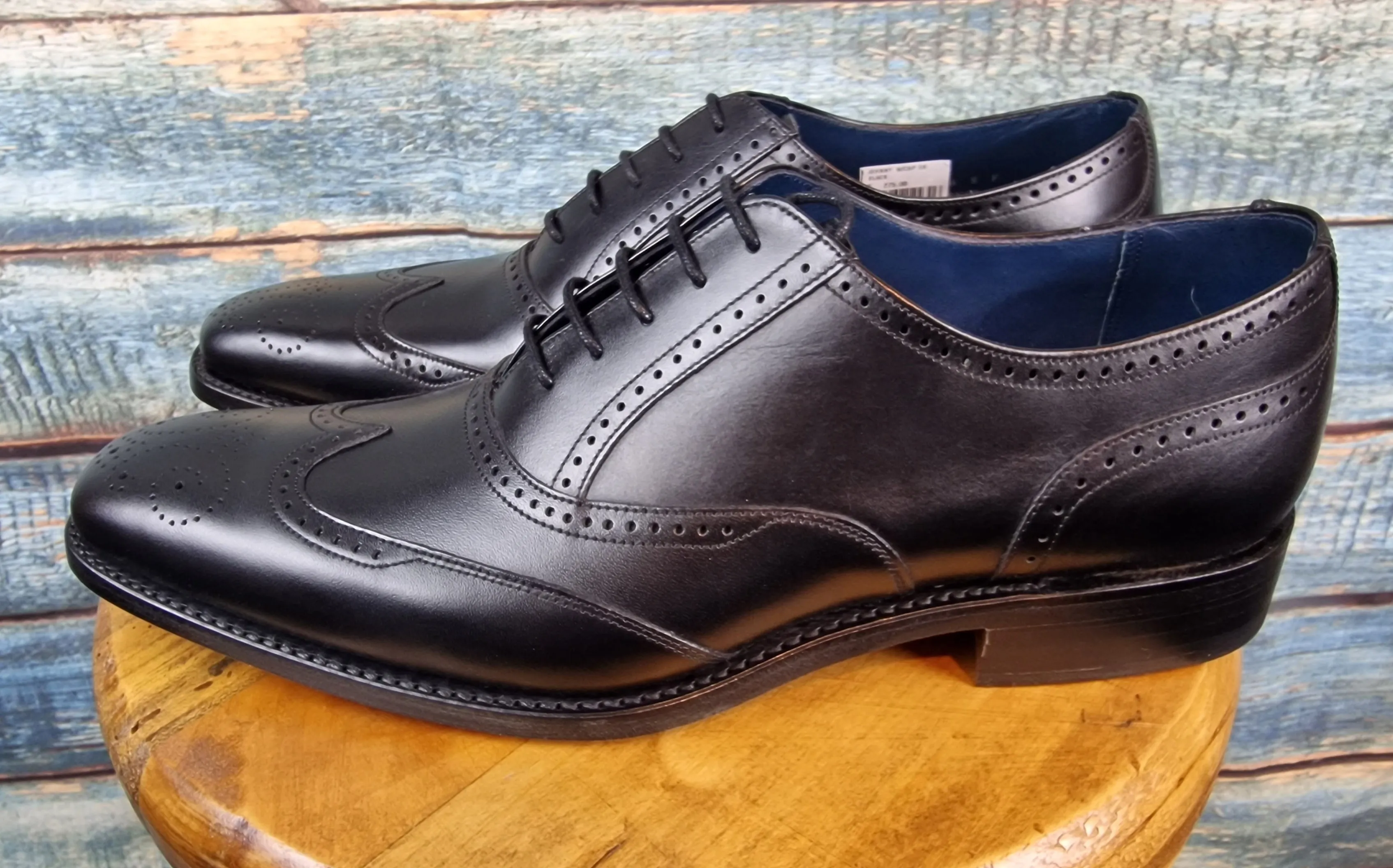 Barkers Johnny Brogue Oxford- Black Calf