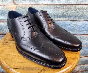 Barkers Johnny Brogue Oxford- Black Calf