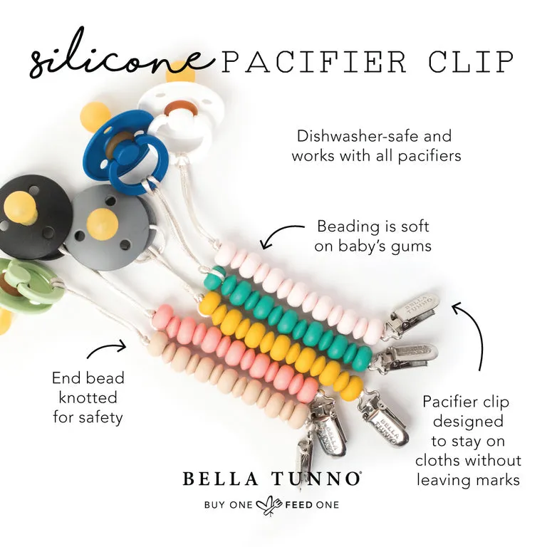 Bella Tunno Pacifier Clip - Light Pink