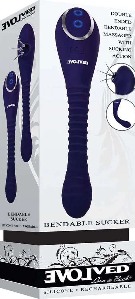 Bendable Sucker |  Double Ended Suction Vibrator