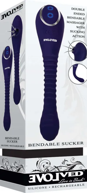 Bendable Sucker |  Double Ended Suction Vibrator