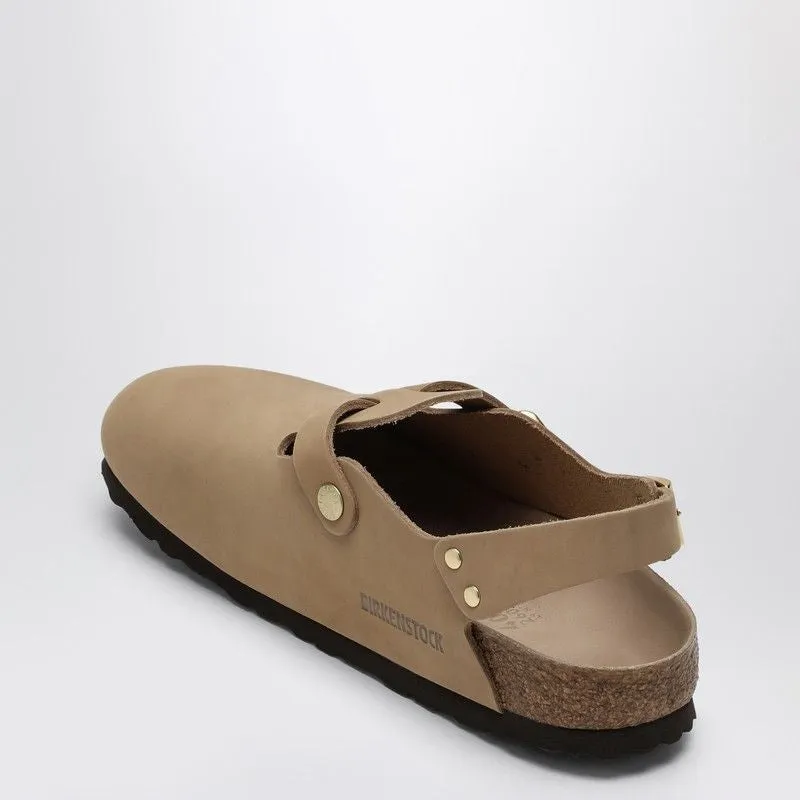 Birkenstock  Sand Coloured Suede Tokyo Slipper