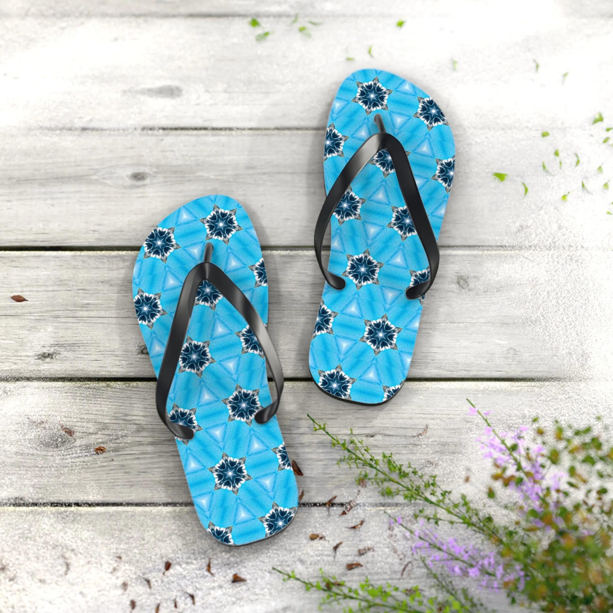 Blue Diamond Flip Flops for Women