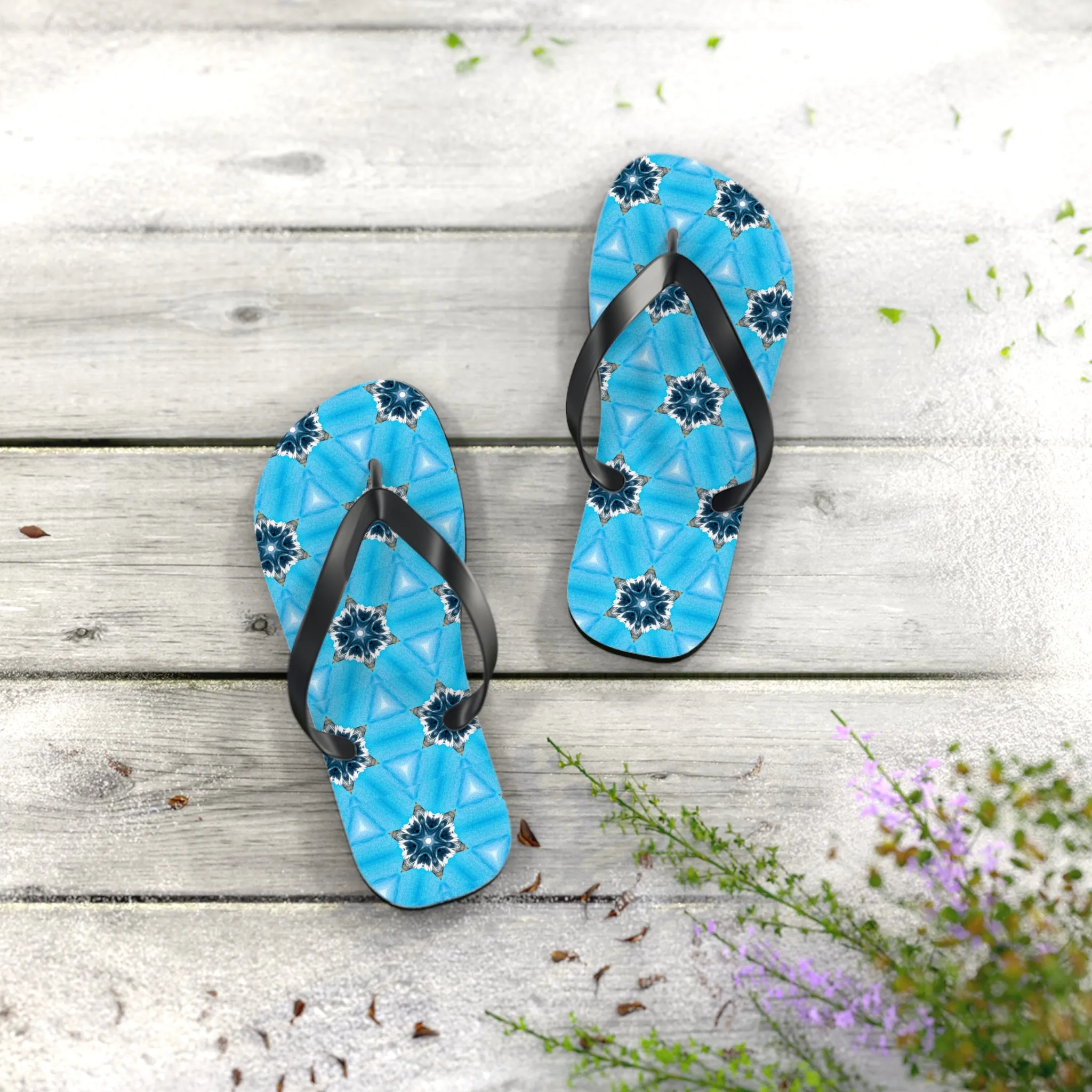 Blue Diamond Flip Flops for Women