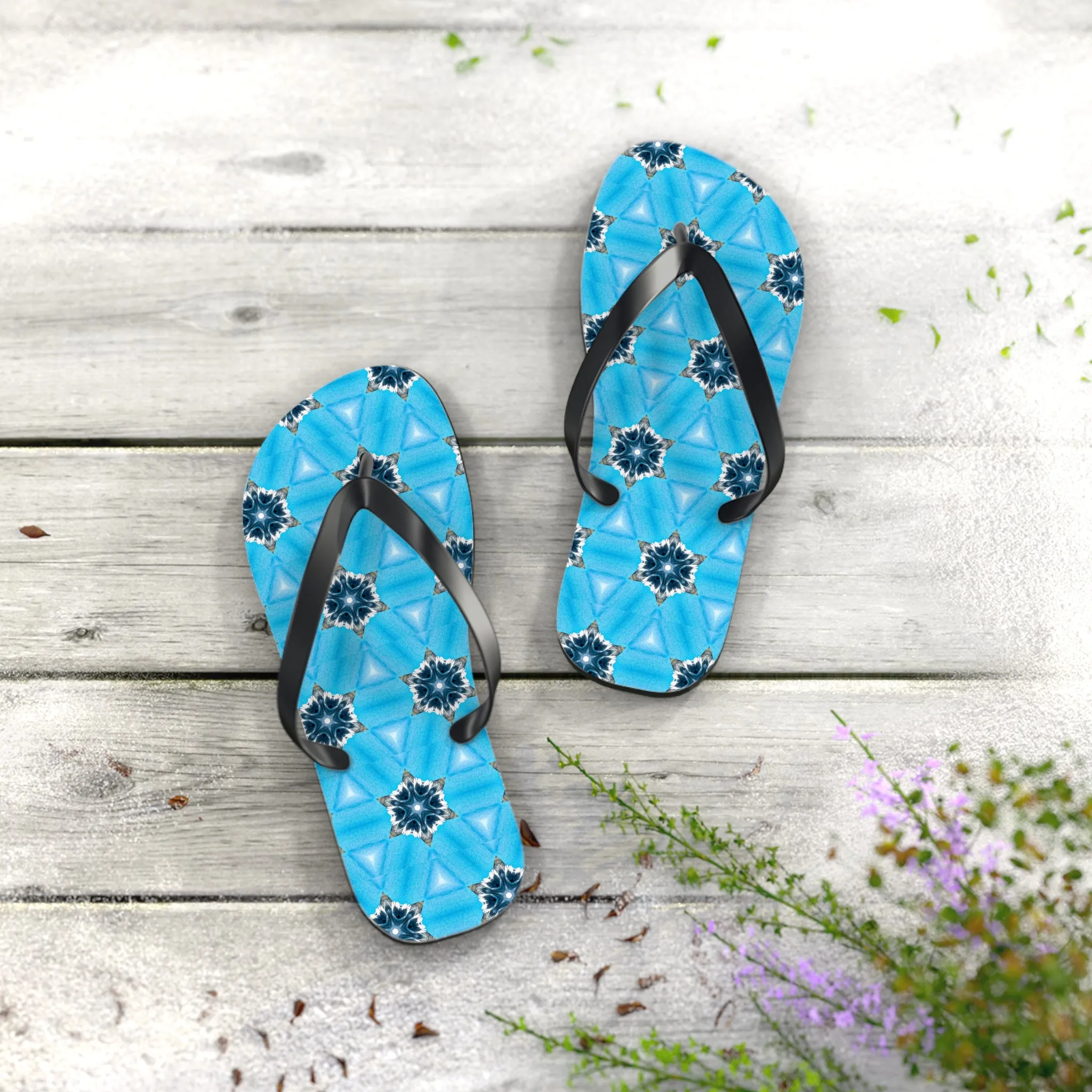 Blue Diamond Flip Flops for Women