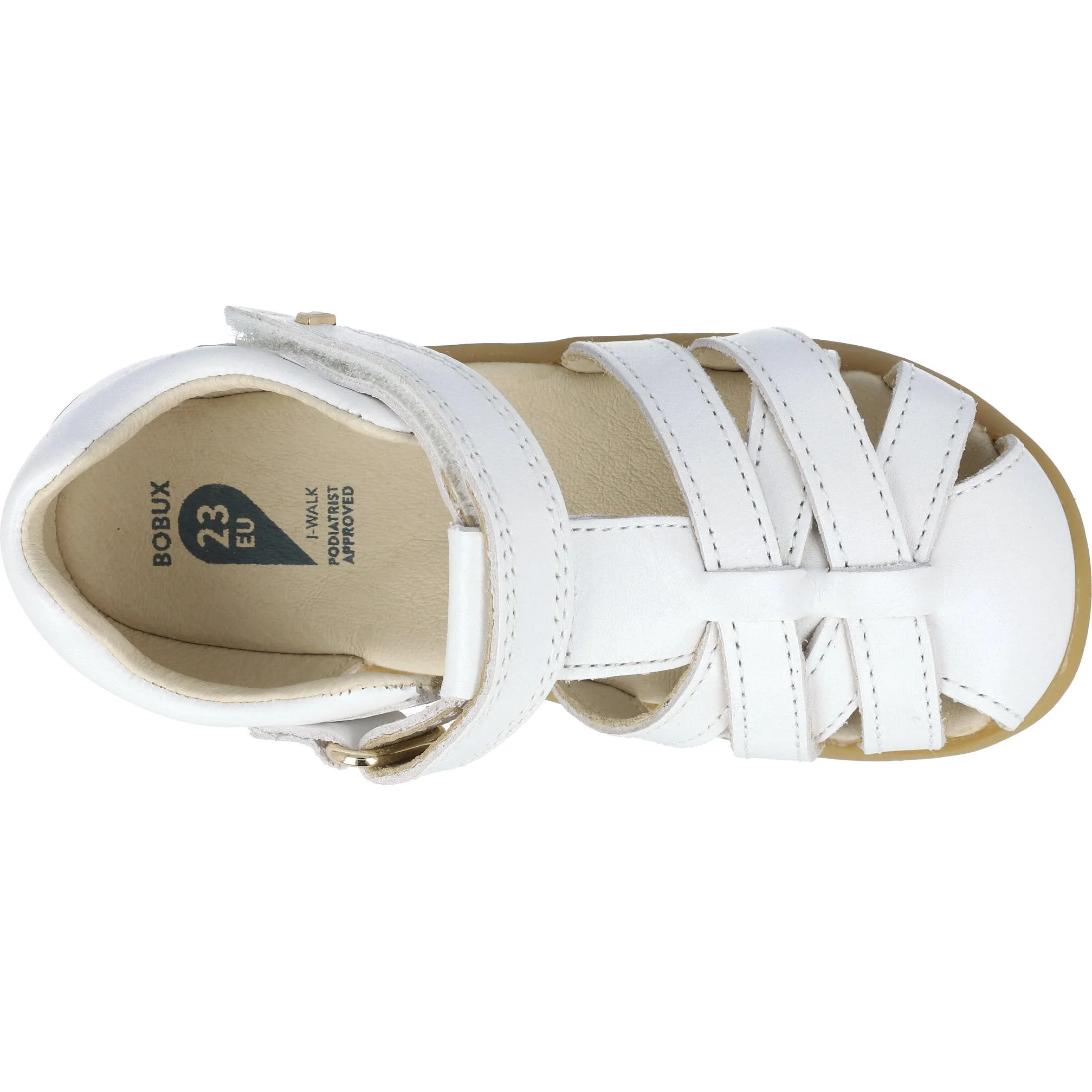 Bobux i-Walk Cross Jump White Sandals