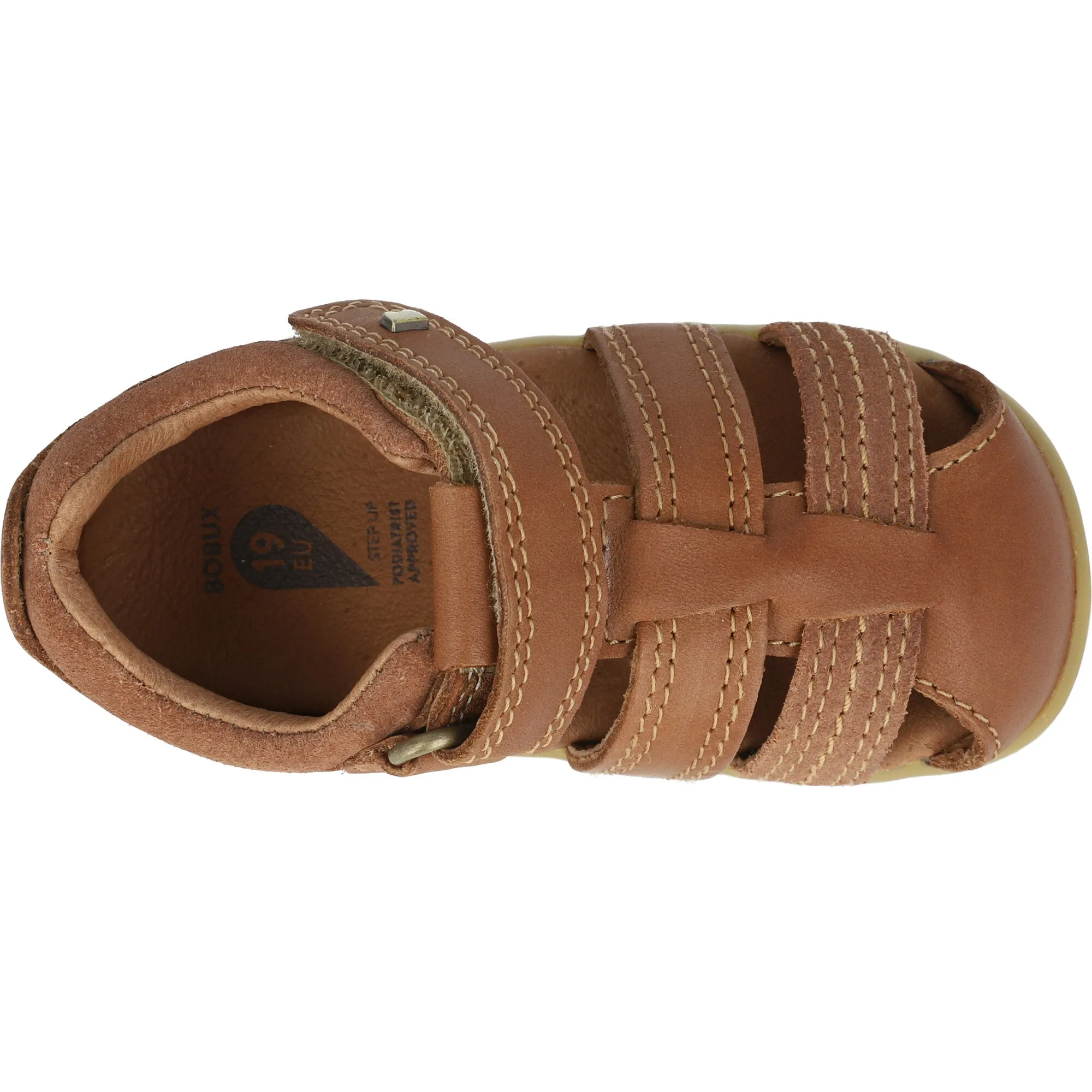 Bobux Roam Caramel Closed-Toe Sandals