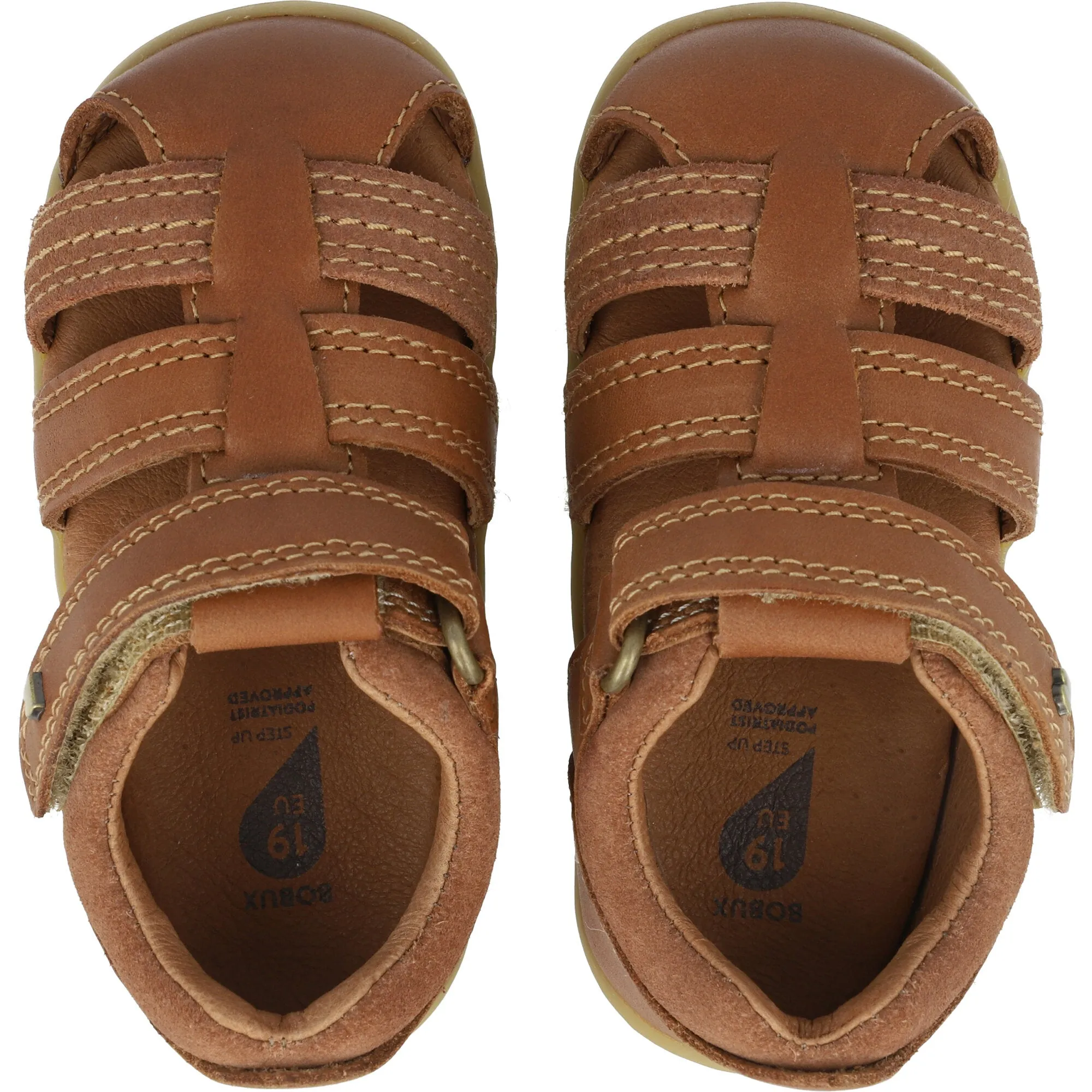 Bobux Roam Caramel Closed-Toe Sandals