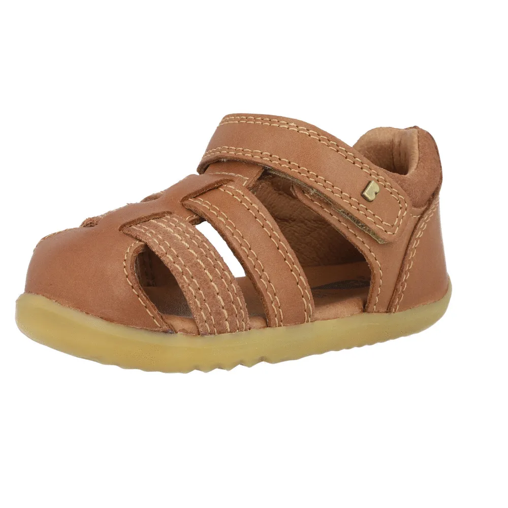 Bobux Roam Caramel Closed-Toe Sandals