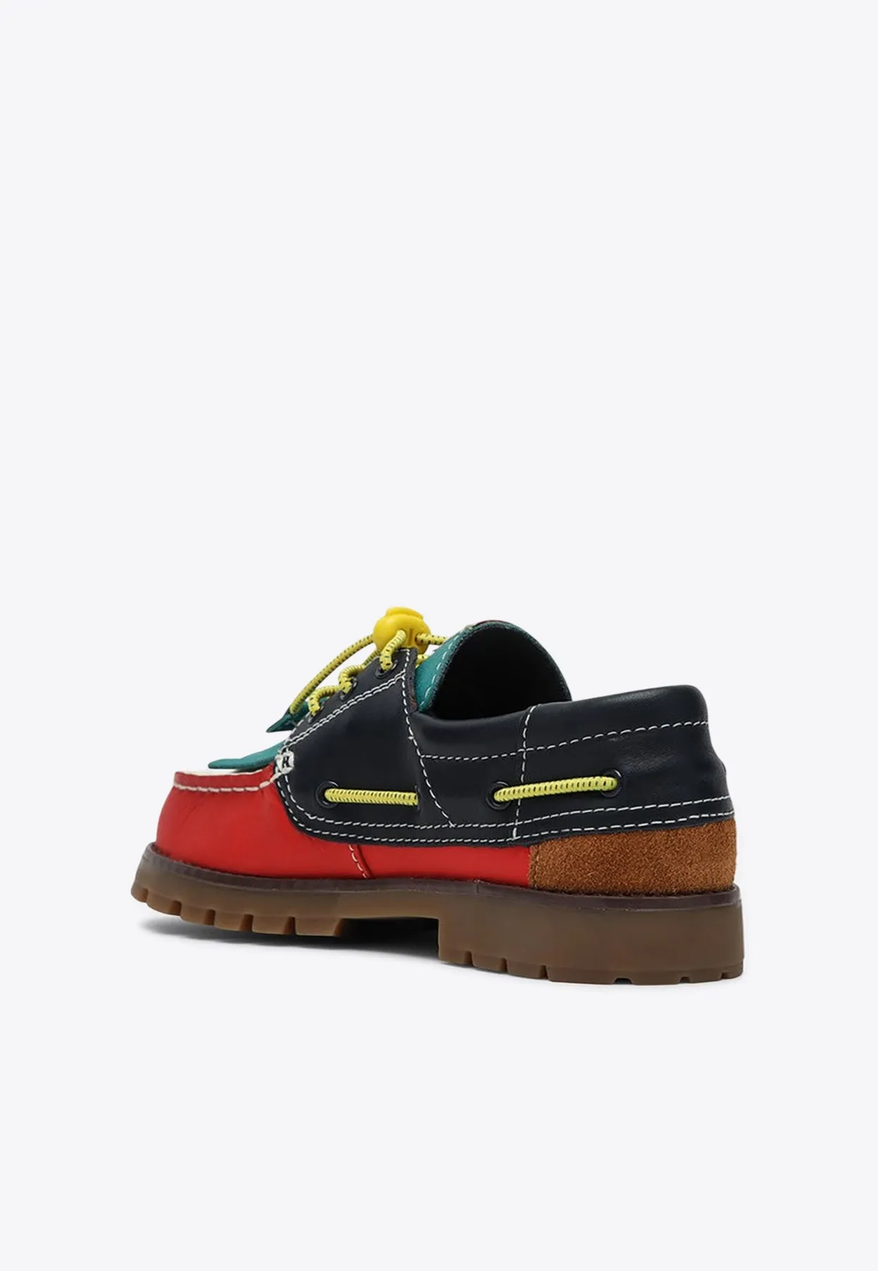 Boys X Camper Compass Leather Loafers