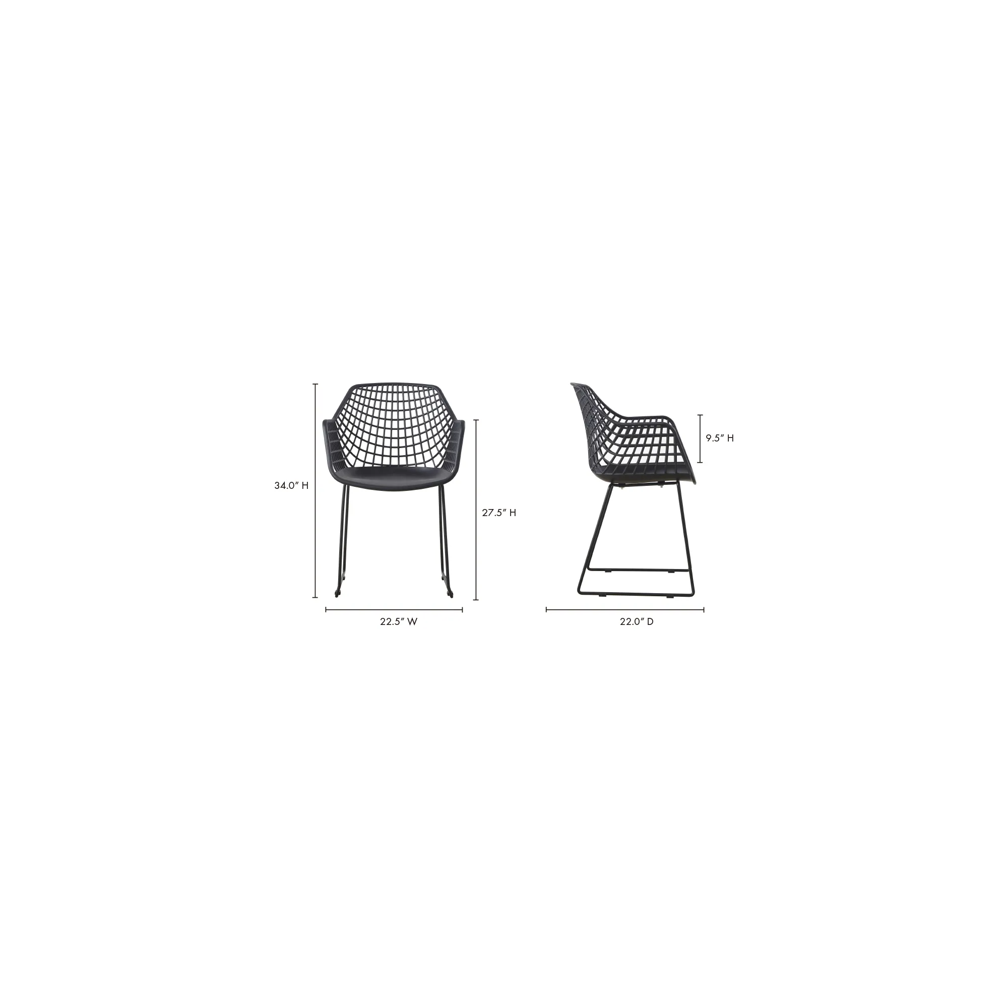 Breezy Outdoor Duo Chairs - Set Of Two