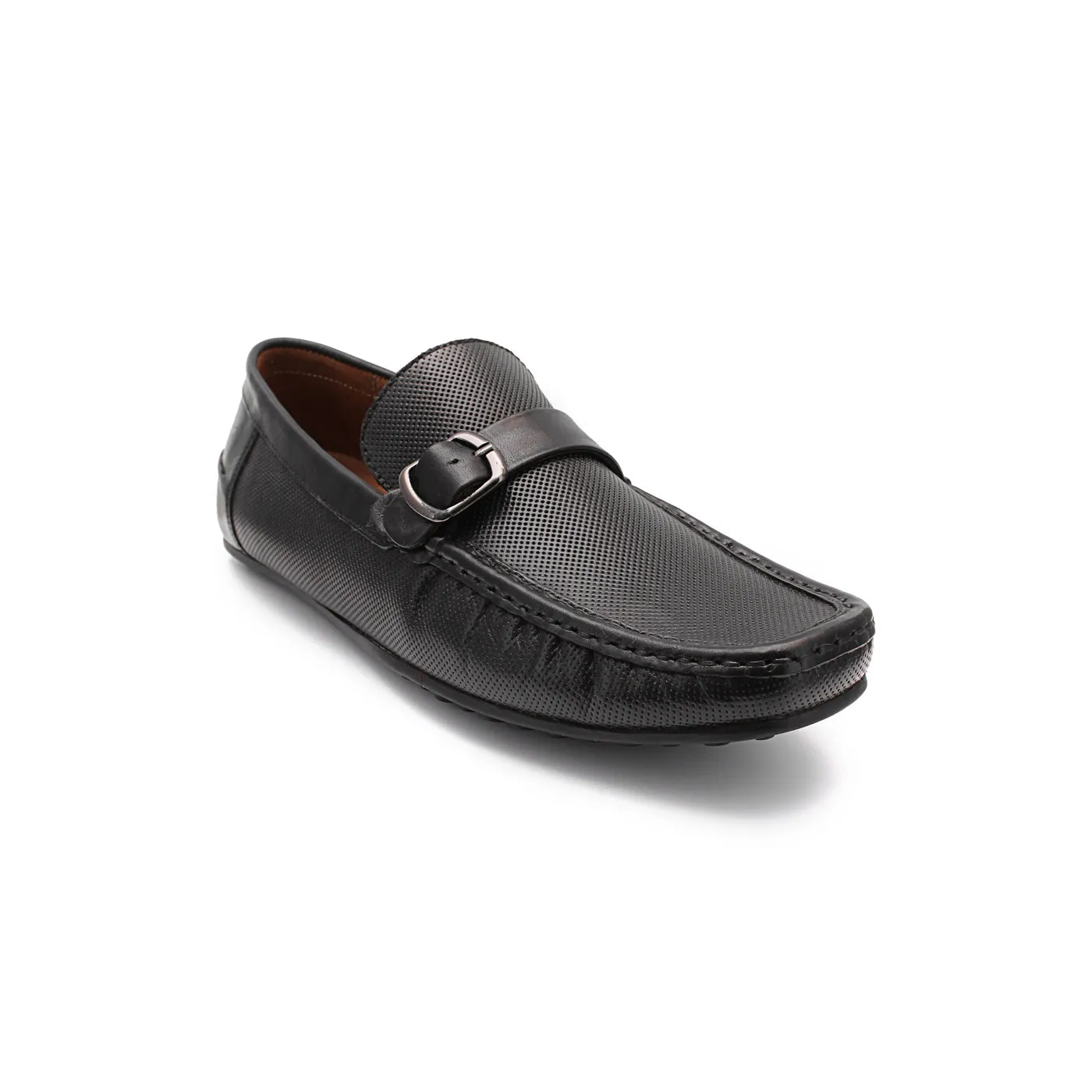 Buckle Leather Loafers