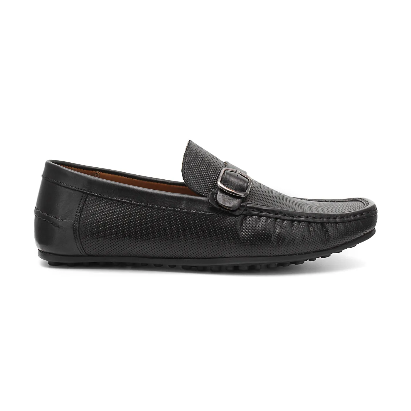 Buckle Leather Loafers