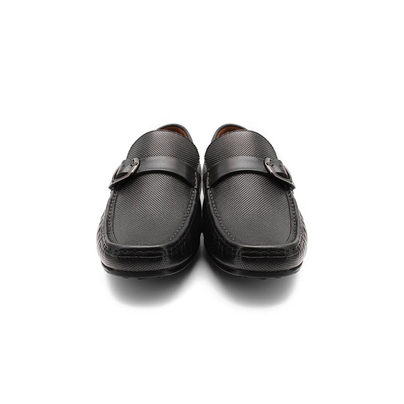Buckle Leather Loafers