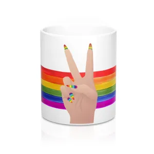 BURBUMOJI COFFEE CUP 11 OZ PEACE