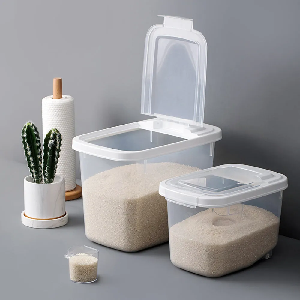Chahua Mina Flip-Top Rice Container - L, 10kg Capacity