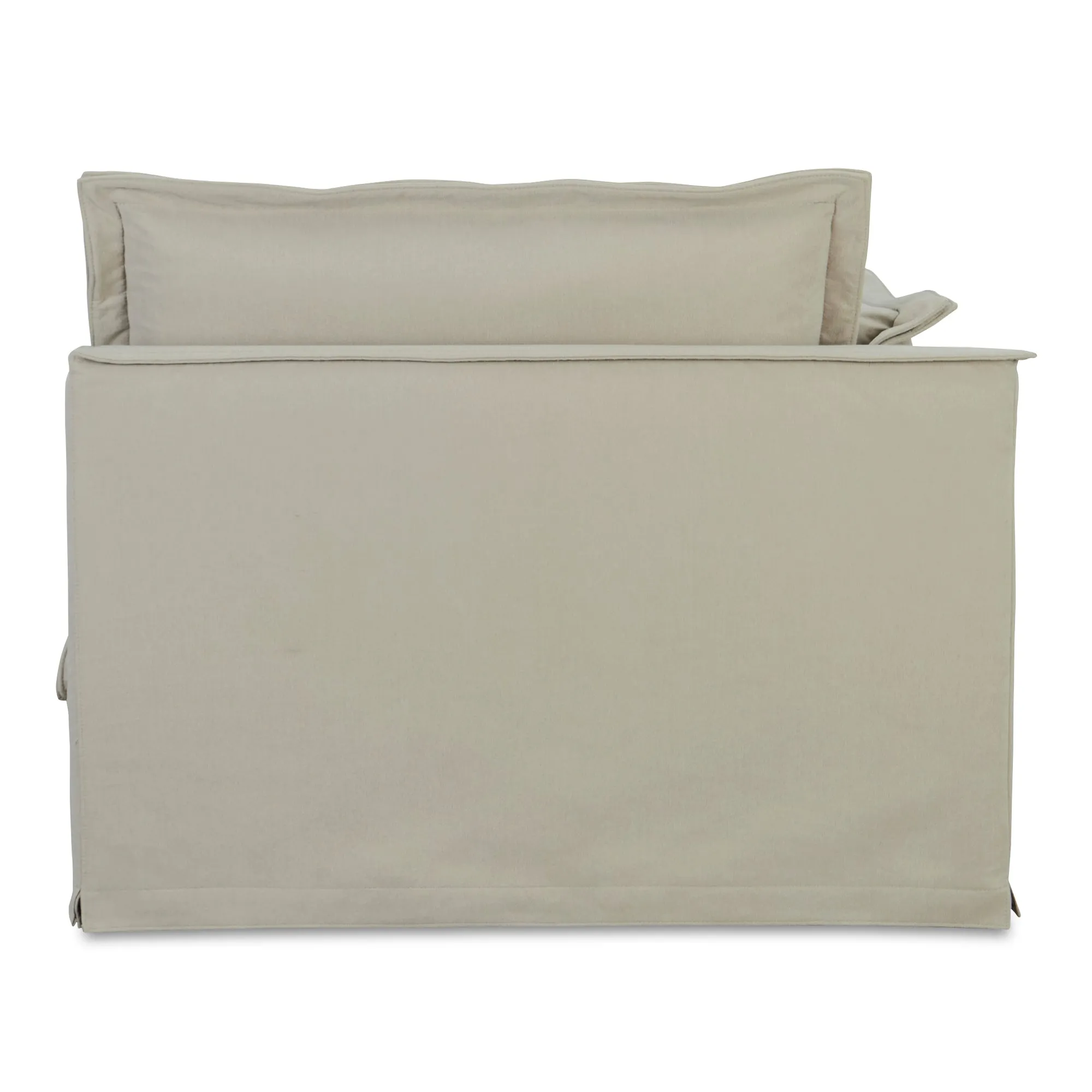 Charming Sloped Arm Living Chair with Performance Fabric