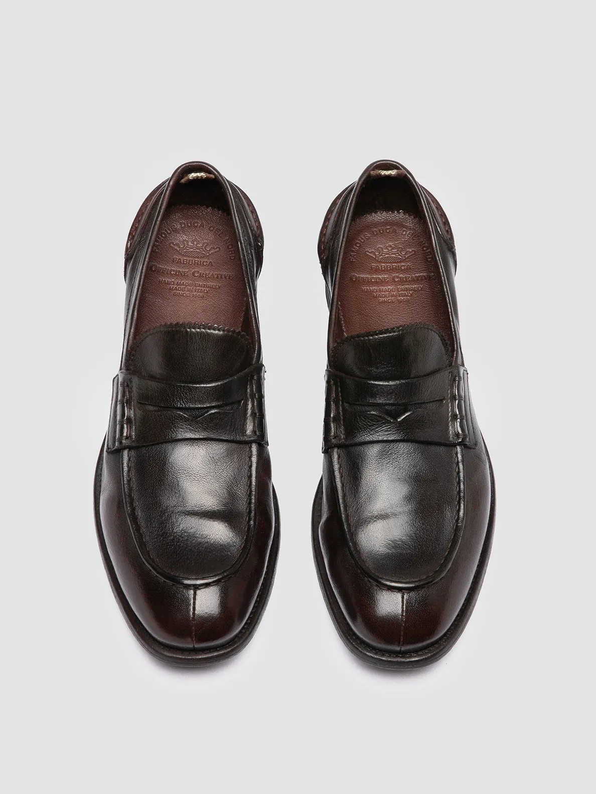 CHRONICLE 144 - Brown Leather Penny Loafers