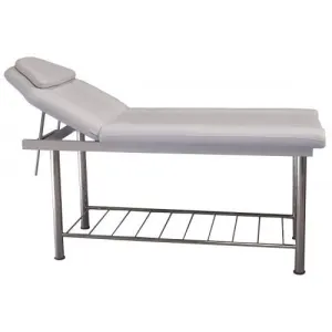 Coco Contour Bed with Rack Chrome Legs White 120 kg
