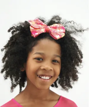 Colour Burst Sequin Jumbo Hair Bows