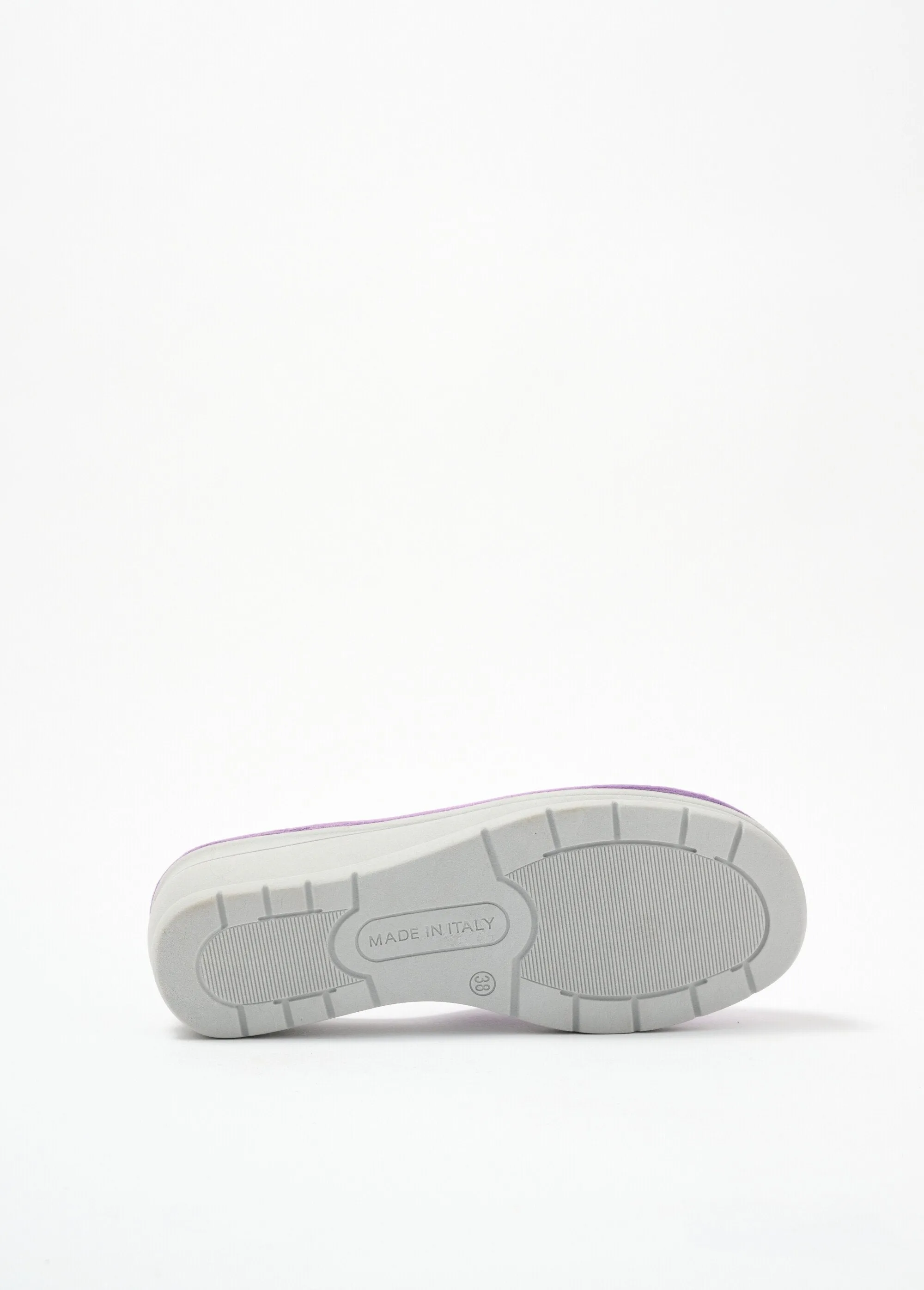 Comfort width wedge mule slippers