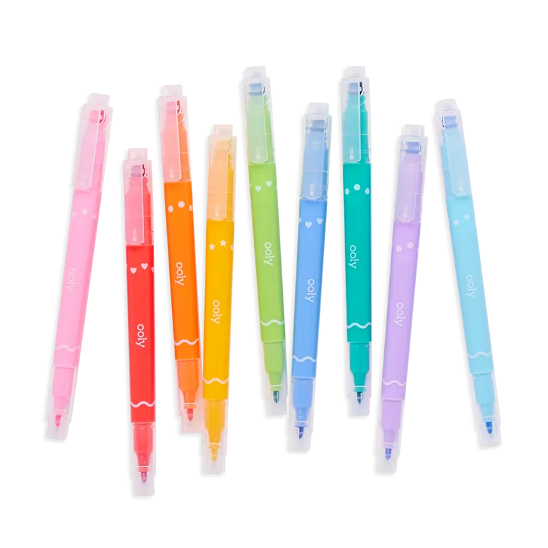 Confetti Stamp Double-Ended Markers