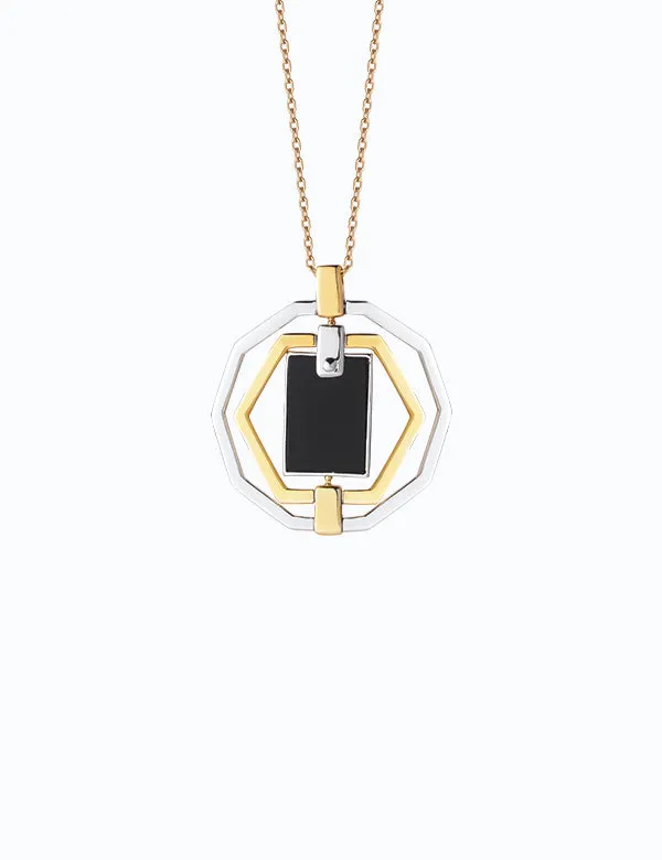 Decagon Hex Drop Pendant