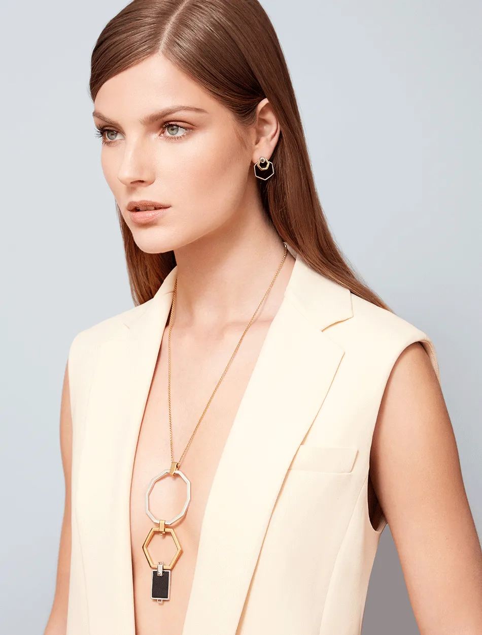 Decagon Hex Drop Pendant