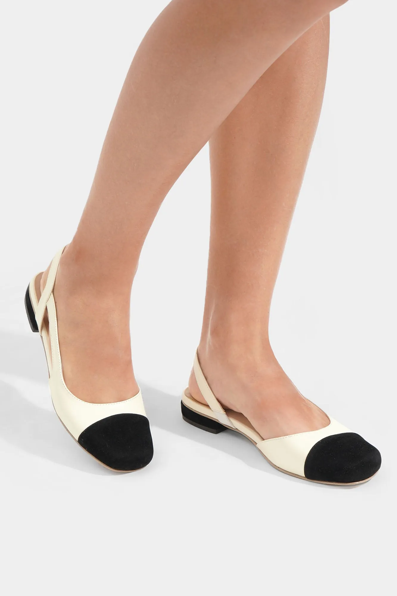 Duo Tone Pointed Toe Easy Soles Sandals
