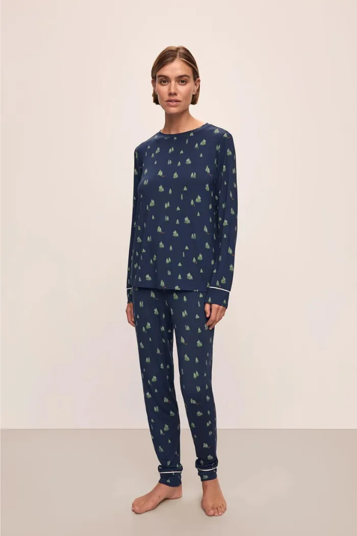Eberjey Gisele Crew Neck Forest / Fox
