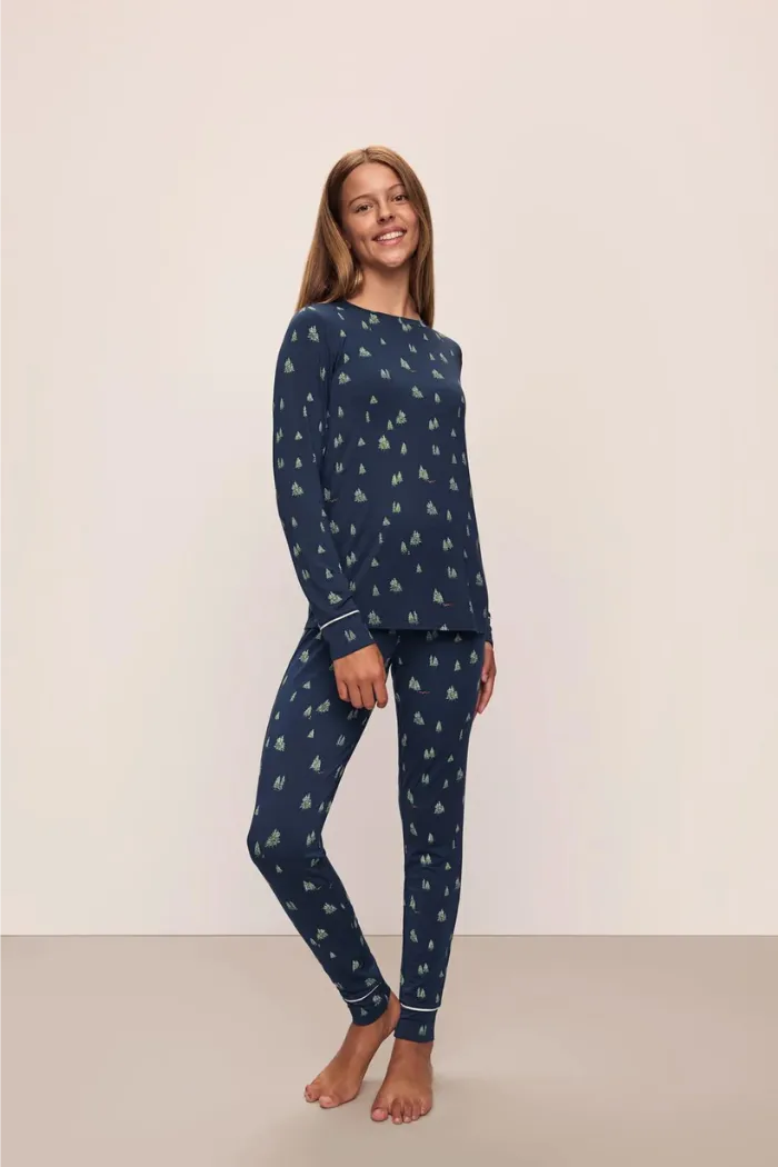 Eberjey Gisele Crew Neck Forest / Fox